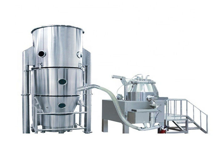 500KG/batch 1500L Fluid Bed Granulator Solid Plastic Recycling Granulator Machine